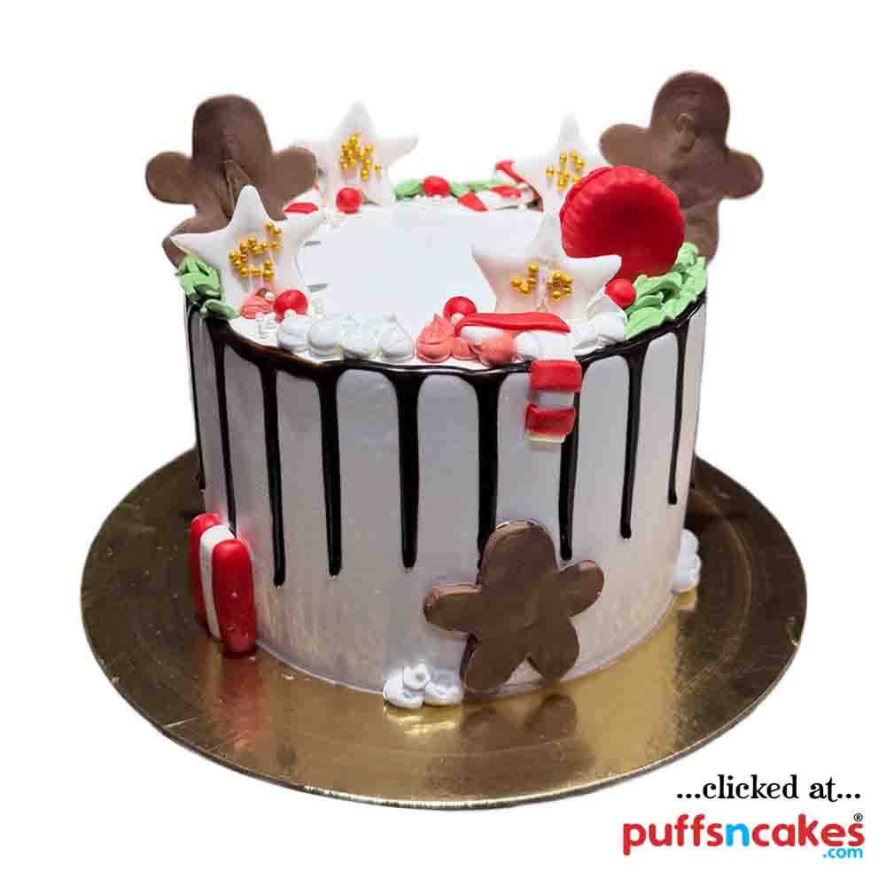 (2516) Christmas XMas Theme Cute Cake